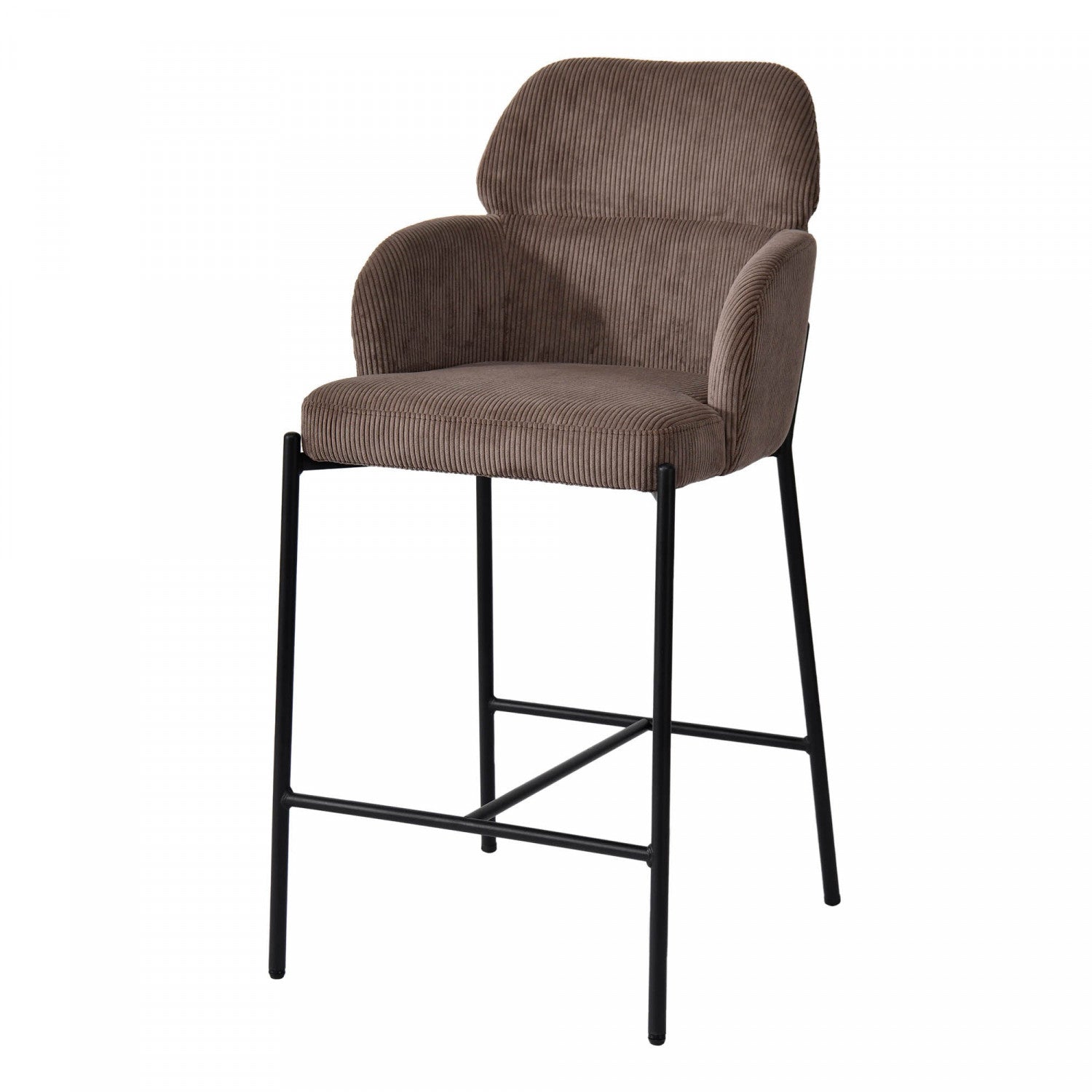 Celon Counter Stool - Corduroy Brown - Set of Two