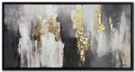 Urban Luxe Wall Art - Black/White/Gold - 28 X 56