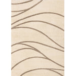 Palace Modern Curves Area Rug - Cream Taupe - 5' X 8'