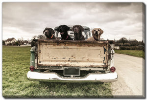 Tailgate Crew Wall Art - Brown/Green - 30 X 45