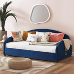 Moon Upholstered Twin Daybed - Blue Velvet
