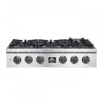 Forno Spezia Stainless Steel 36" Pro-style Gas Cooktop - FCTGS5751-36