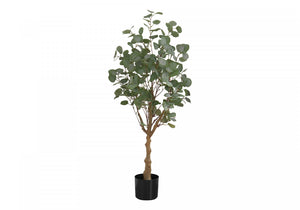 46" Eucalyptus Tree With 5" Black Pot - Green