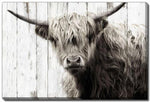 Barnyard Gaze Wall Art - Brown - 22 X 28