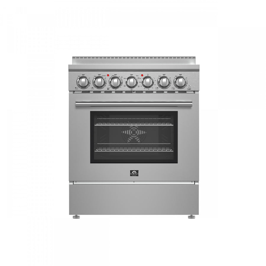 Forno Paolo Stainless Steel Freestanding Electric Range with True Convection (4.38 Cu. Ft.) - FFSEL6011-30
