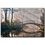 Quiet Crossing Wall Art - Green/Natural - 16 X 20