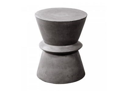 Gavrin Hourglass Side Table - Dark Grey