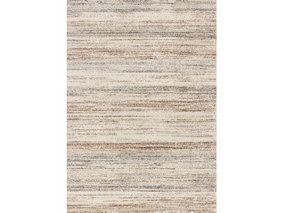 Marquee Soft Contemporary Area Rug - Cream Rust - 5' X 8'