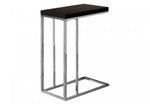 Zivo Side Table - Espresso/Chrome