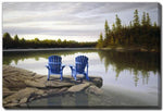 Northern Peace Wall Art - Blue/Green - 38 X 60