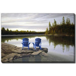Northern Peace Wall Art - Blue/Green - 38 X 60