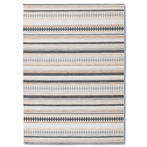 Marbella Modern Outdoor Rug - 5' x 7' - Grey/Black