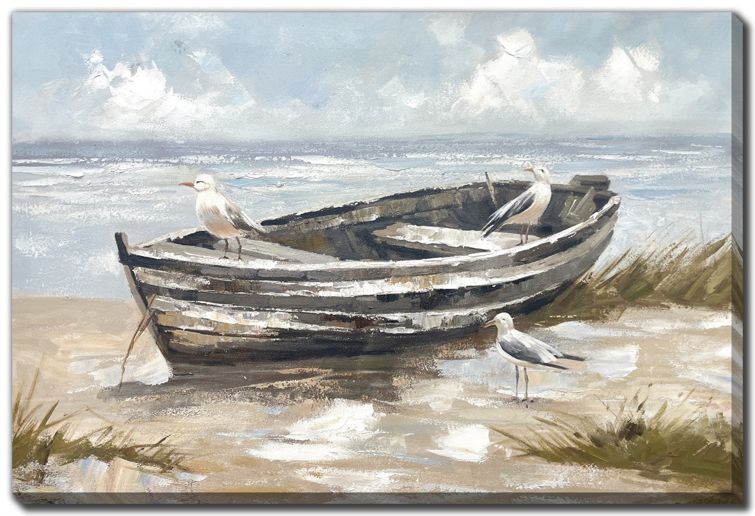 Washed Ashore Wall Art - Grey/Blue - 30 X 45