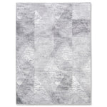 Aura Geometric Rug - 9' x 12' - Black/Grey
