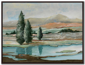 Reflections of the Range Wall Art - Green/Brown - 36 X 48