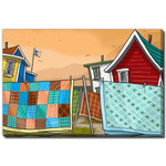 Between Neighbours Wall Art - Multi-Colour - 38 X 60