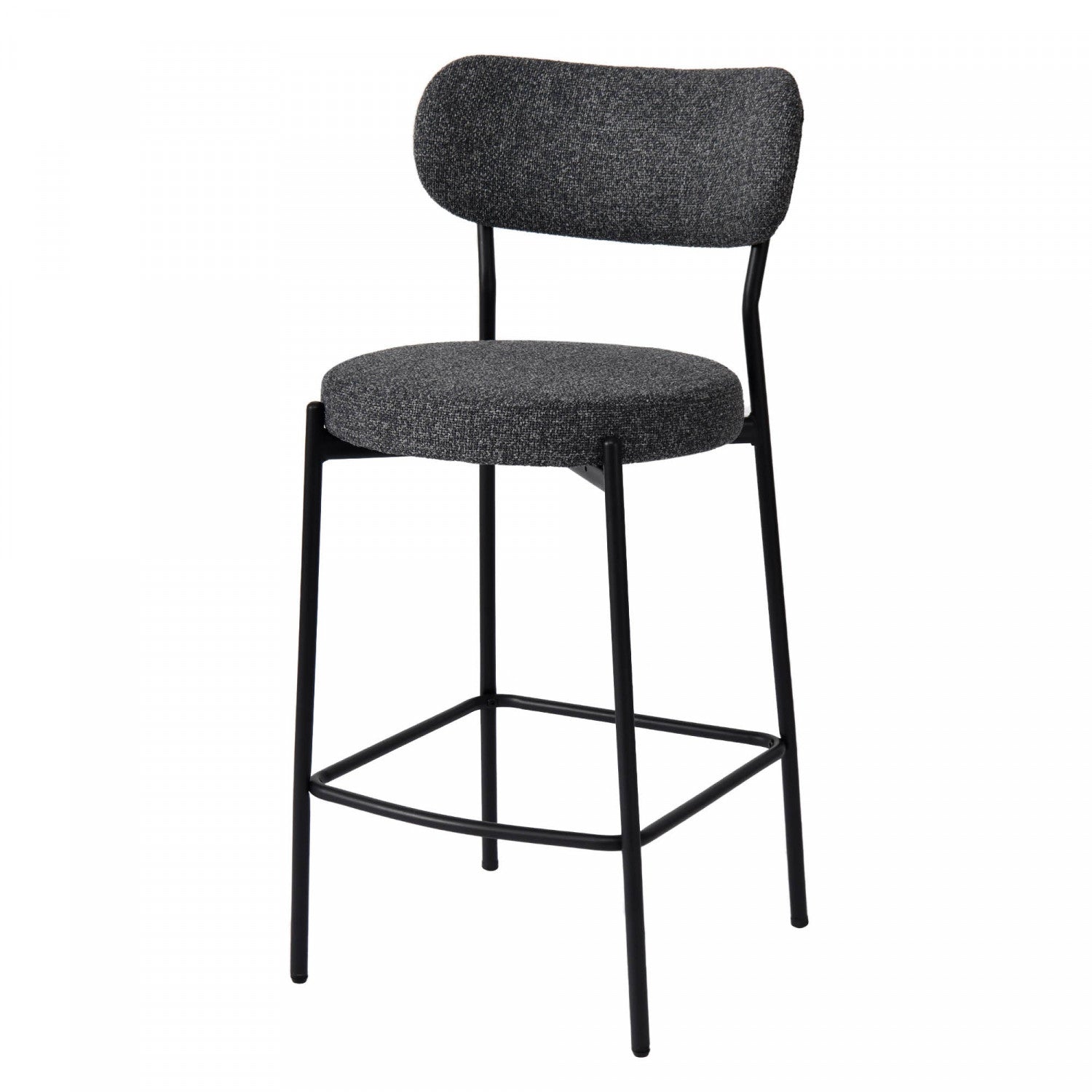 Eldra Counter Stool - Dark Grey - Set of Two