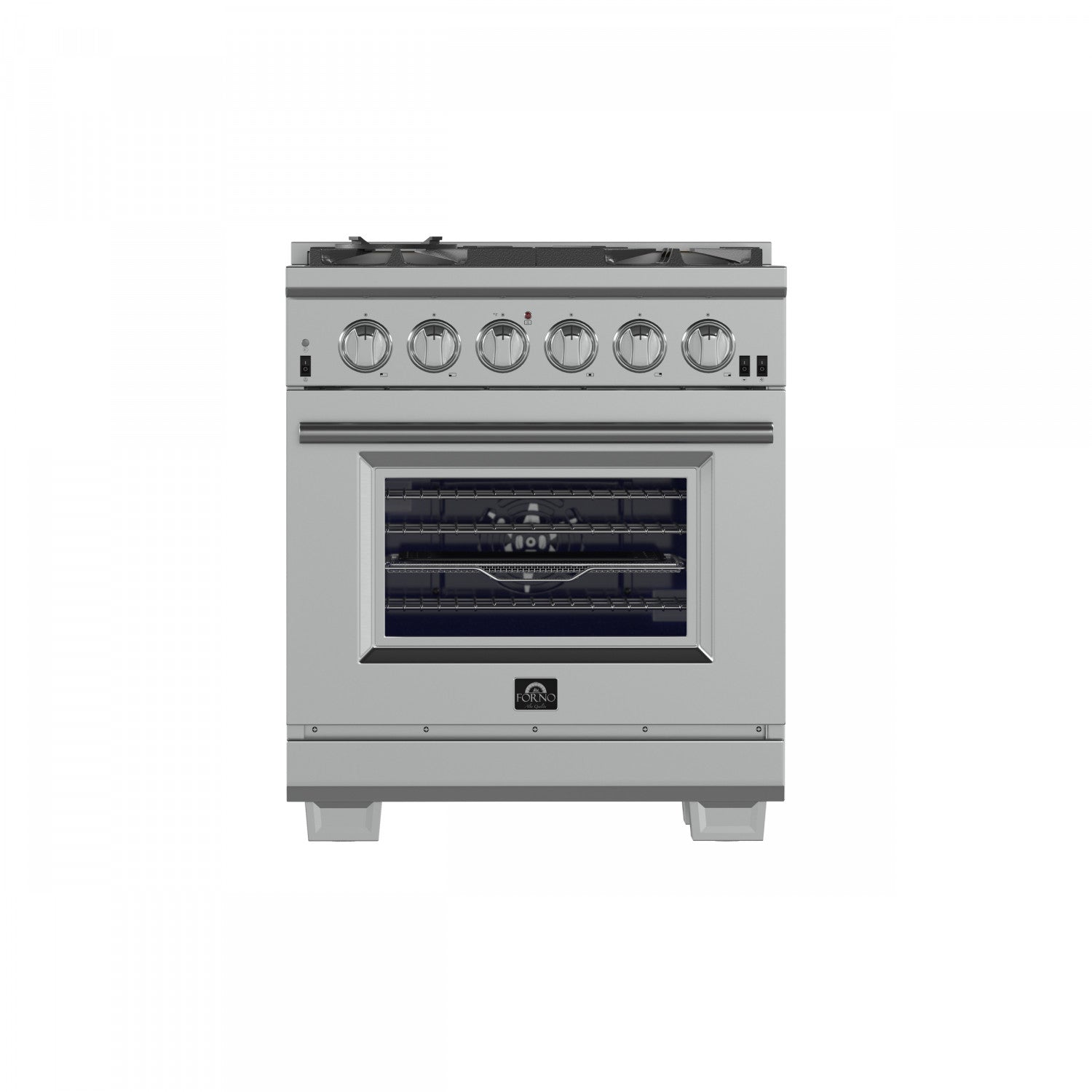 Forno Capriasca 30" Stainless Steel Freestanding Gas Range (4.32 Cu. Ft.) - FFSGS6260-30