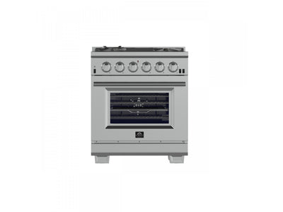 Forno Capriasca 30" Stainless Steel Freestanding Gas Range (4.32 Cu. Ft.) - FFSGS6260-30