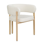 Rhett Dining Chair - Cream/Oak - Set of Two