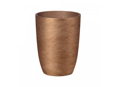 Stravik Medium Tapered Planter - Metallic Bronze