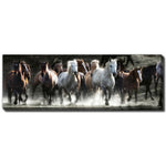 Wild and Unbroken Wall Art - Grey/Brown - 12 X 36