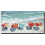 Shades of Summer Wall Art - Blue/Red - 24 X 48