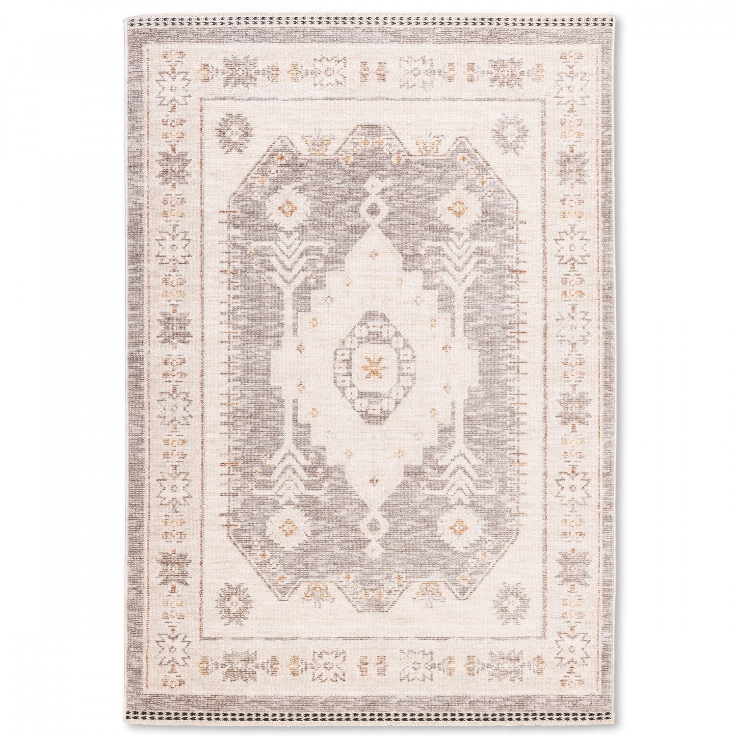Poetic Classic Rug - 8' x 10' - Antique White/Brown