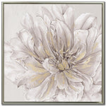 Petal Glow II Wall Art - White/Grey - 30 X 30