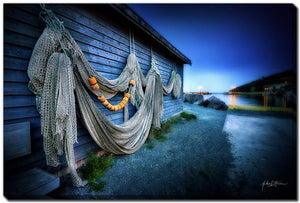 Nets At Rest Wall Art - Blue - 16 X 20