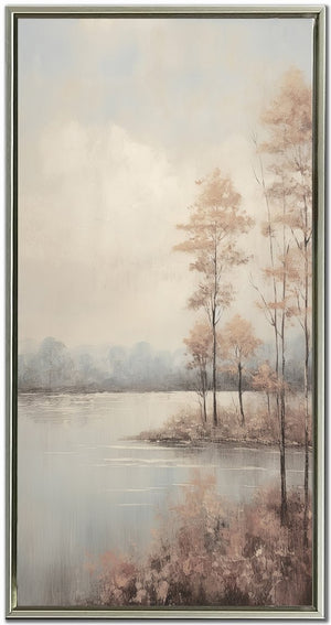Lake Whispers I Wall Art - Neutral - 36 X 18