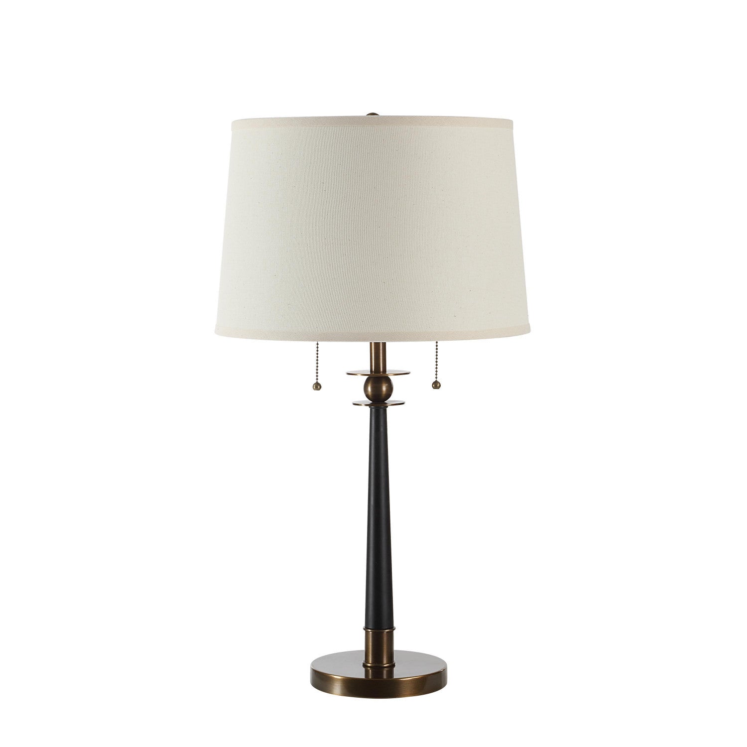 Noe Table Lamp - Dark Antique Brass/Matte Black