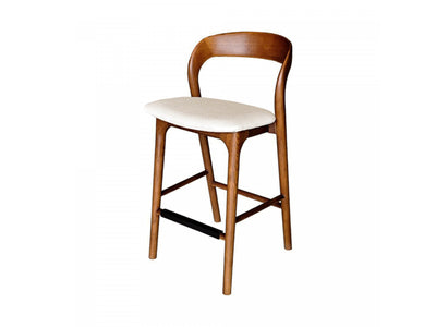Brivonne Counter Stool - Walnut Frame