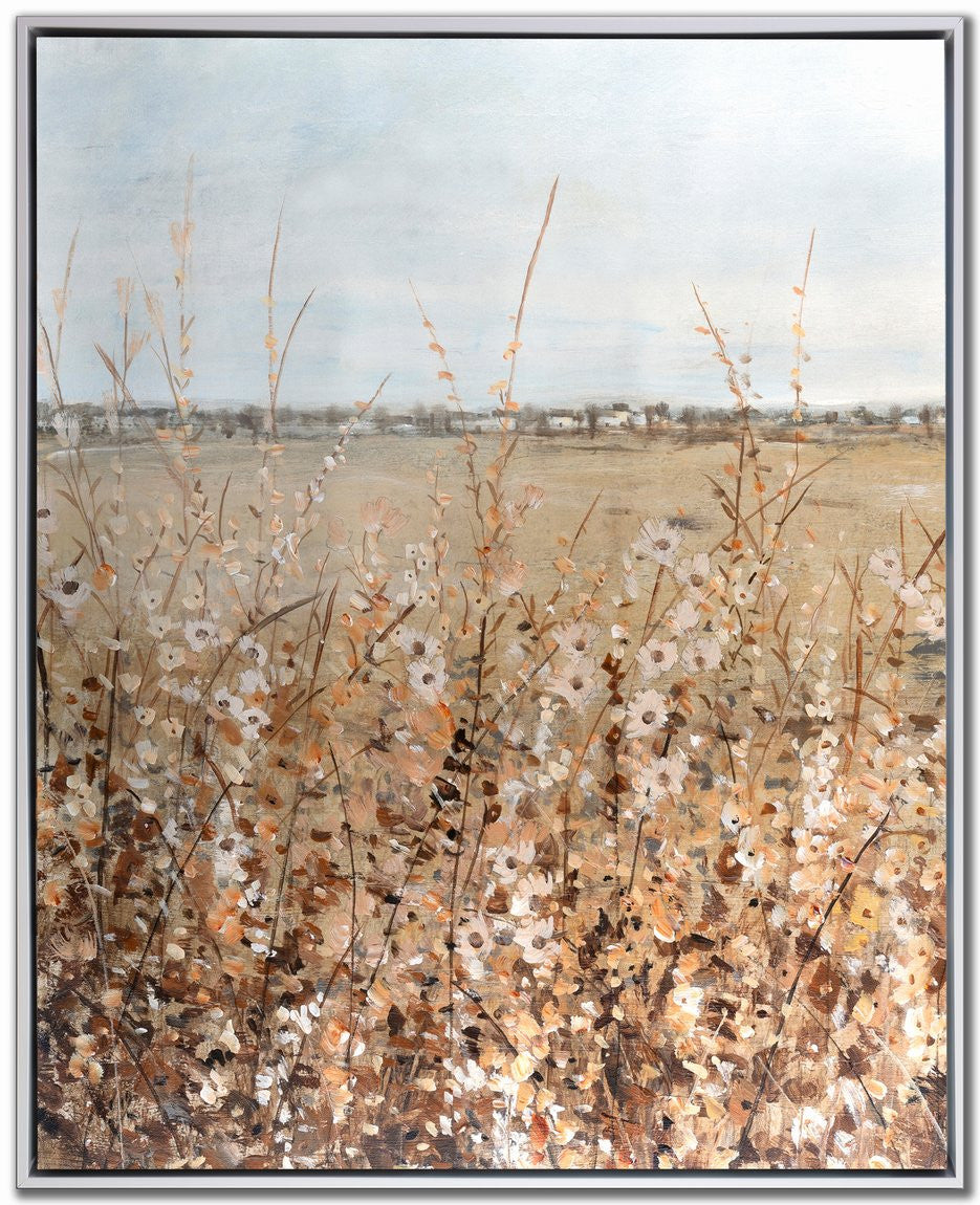 Prairie Whispers I Wall Art - Blue/Natural - 30 X 24