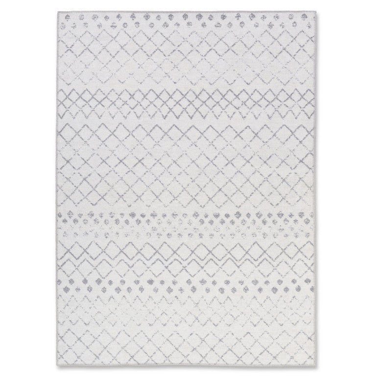 Aura Geometric Rug - 5' x 7' - Grey