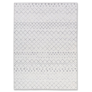 Aura Geometric Rug - 5' x 7' - Grey