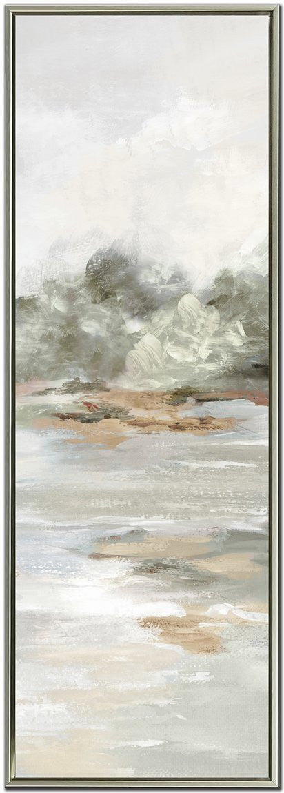 Pastel Reflections II Wall Art - Grey/Beige - 48 X 16