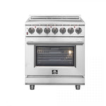 Forno Massimo 30" Stainless Steel Freestanding Electric Range With True Convection And Air Fry (4.32 Cu. Ft.) - FFSEL6020-30