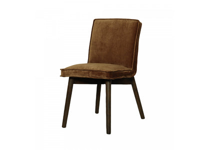 Brindel Dining Chair - Distressed Velvet Bronze - Set Of Two