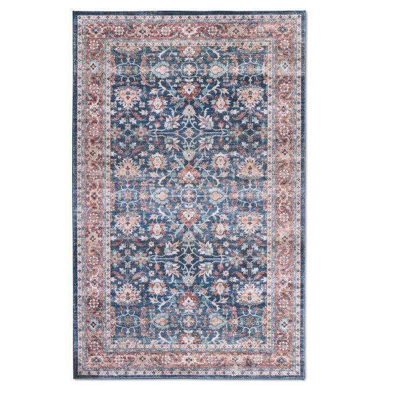 Touch Traditional Rug - 5' x 8' - Red/Blue