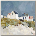 Cottages by the Dune II Wall Art - Blue/Green - 32 X 32
