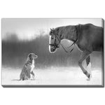Winter Companions Wall Art - Grey - 30 X 45