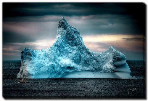 Arctic Monument Wall Art - Blue - 38 x 60