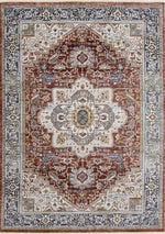 Macie Traditional Area Rug - Red Cream - 8' X 11'