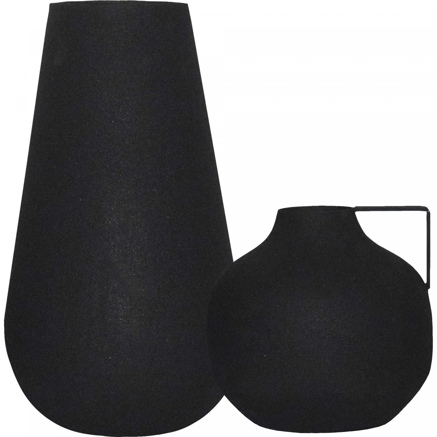 Roose Vase - Matte Black - Set of Two