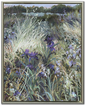 Twilight Meadow I Wall Art - Green/Purple - 30 X 24