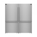 Forno Milano 62" Stainless Steel 2-piece Freestanding Dual Bottom Freezer Refrigerator (34.4 Cu. Ft.) - FFFFD1787-60S