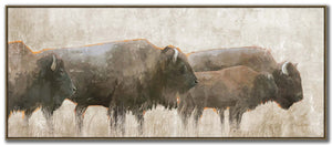 Prairie Giants Wall Art - Brown/Beige - 30 X 72