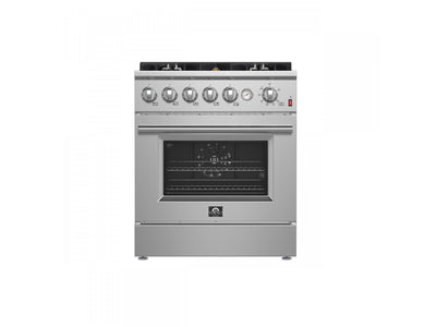 Forno Giovanni 30" Stainless Steel Freestanding Gas Range (4.32 Cu. Ft.) - FFSGS6274-30