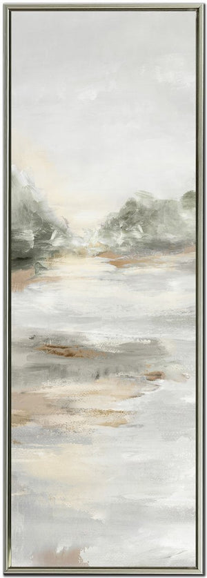 Pastel Reflections I Wall Art - Grey/Beige - 48 X 16